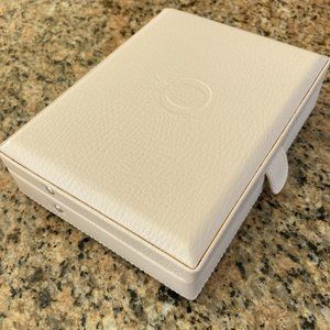 Pandora Leather Travel Case/Jewelry Box - blush pink beige